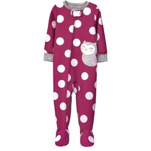 Carters Owl Fleece Zip Sleeper Footie